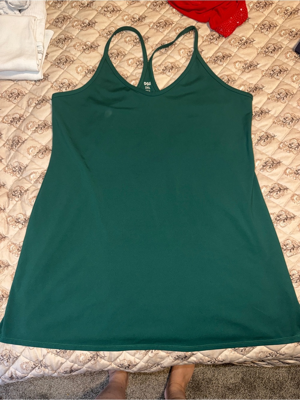 💚 DSG Green Racerback Athletic Dress – Size 2XL